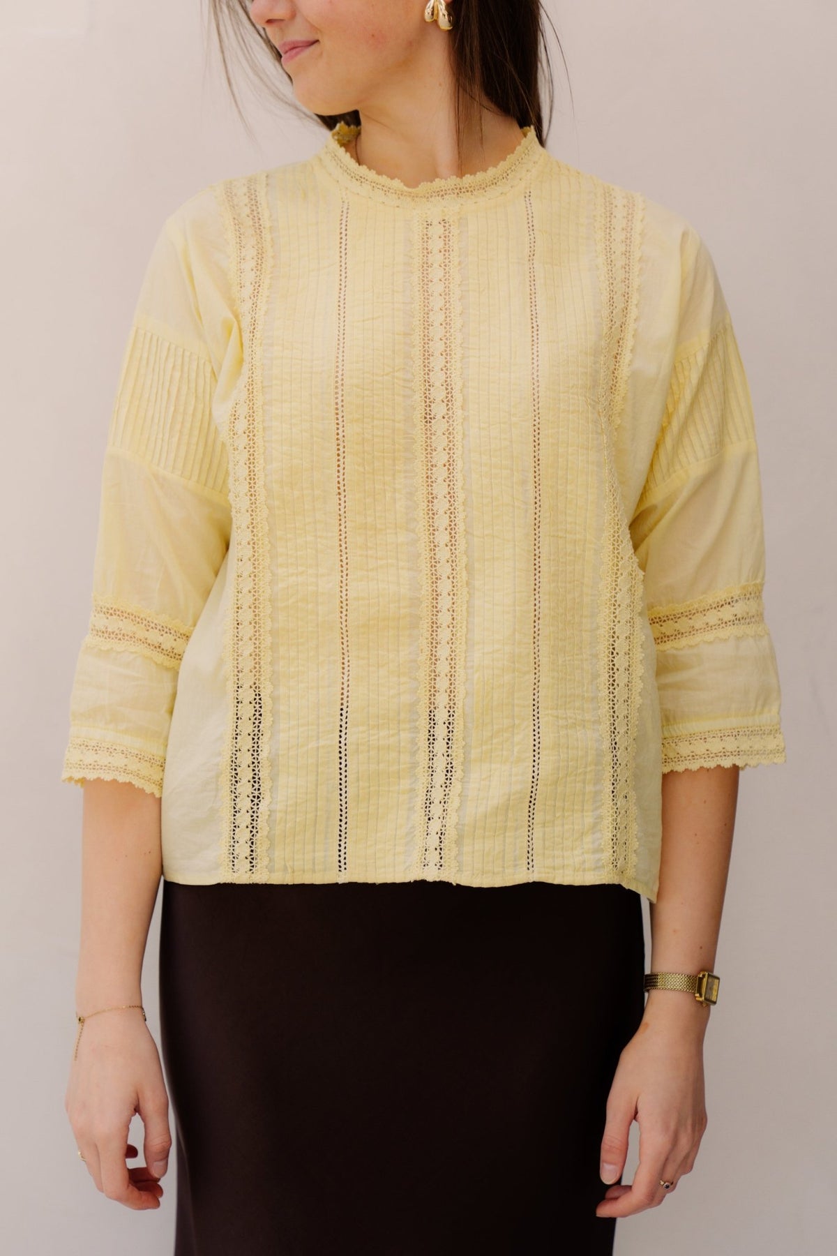 Samilou blouse butter yellow - Bij Keesje - Ange - blouse