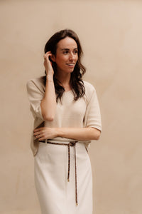 Sandra top beige - Bij Keesje - Bij Keesje The Label - top