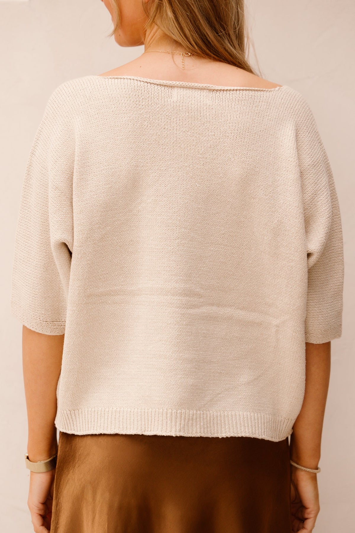 Sandra top beige - Bij Keesje - Bij Keesje The Label - top