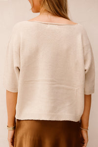 Sandra top beige - Bij Keesje - Bij Keesje The Label - top