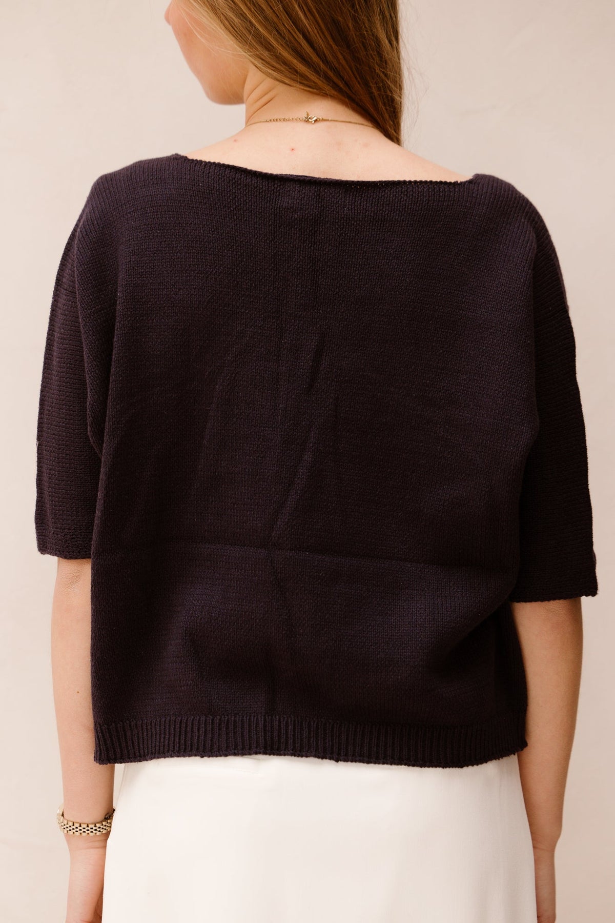 Sandra top dark blue - Bij Keesje - Bij Keesje The Label - top