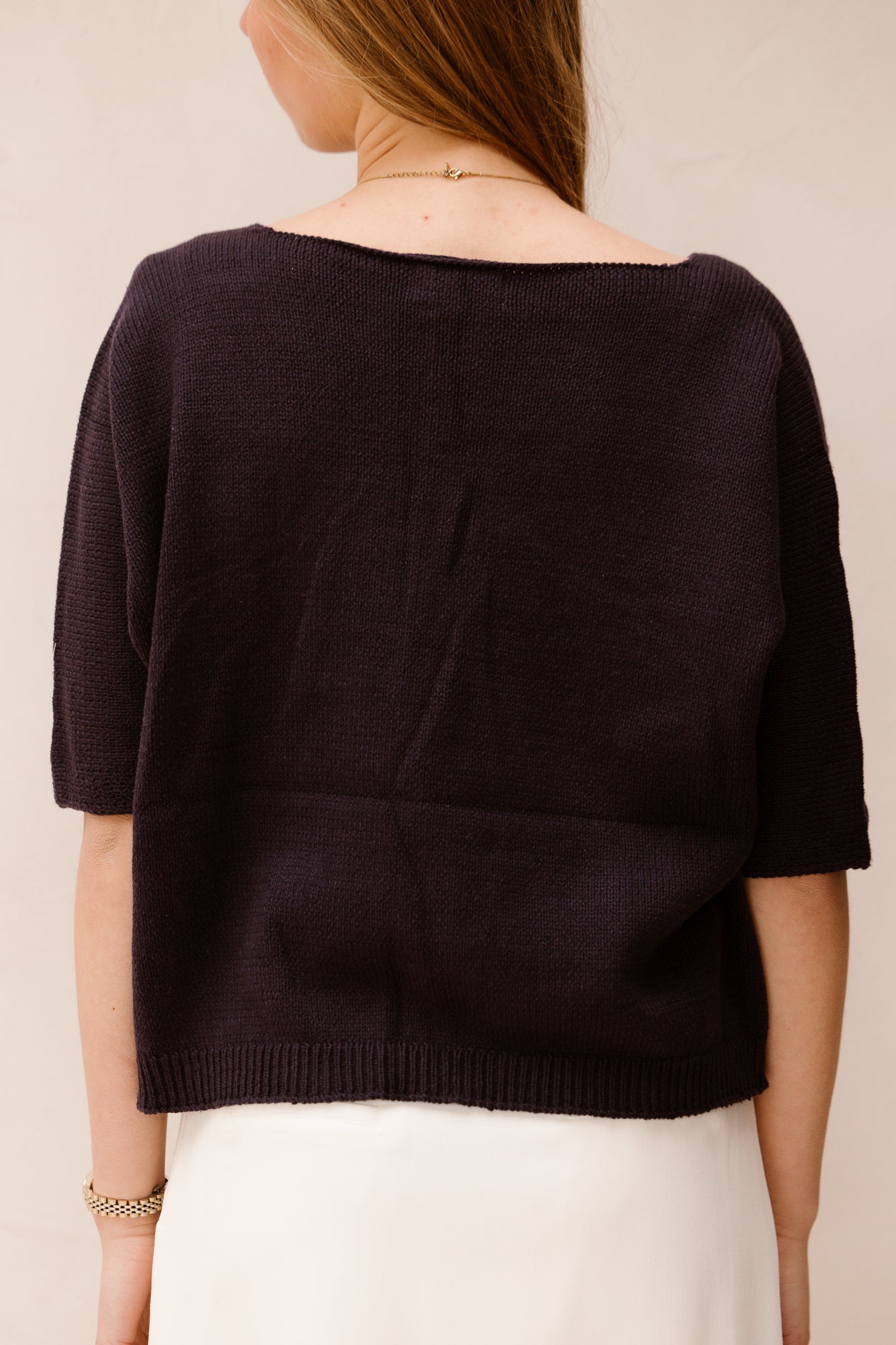 Sandra top dark blue - Bij Keesje - Bij Keesje The Label - top