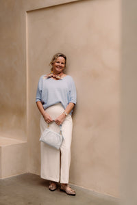 Sandra top light blue - Bij Keesje - Bij Keesje The Label - top