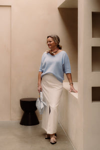 Sandra top light blue - Bij Keesje - Bij Keesje The Label - top