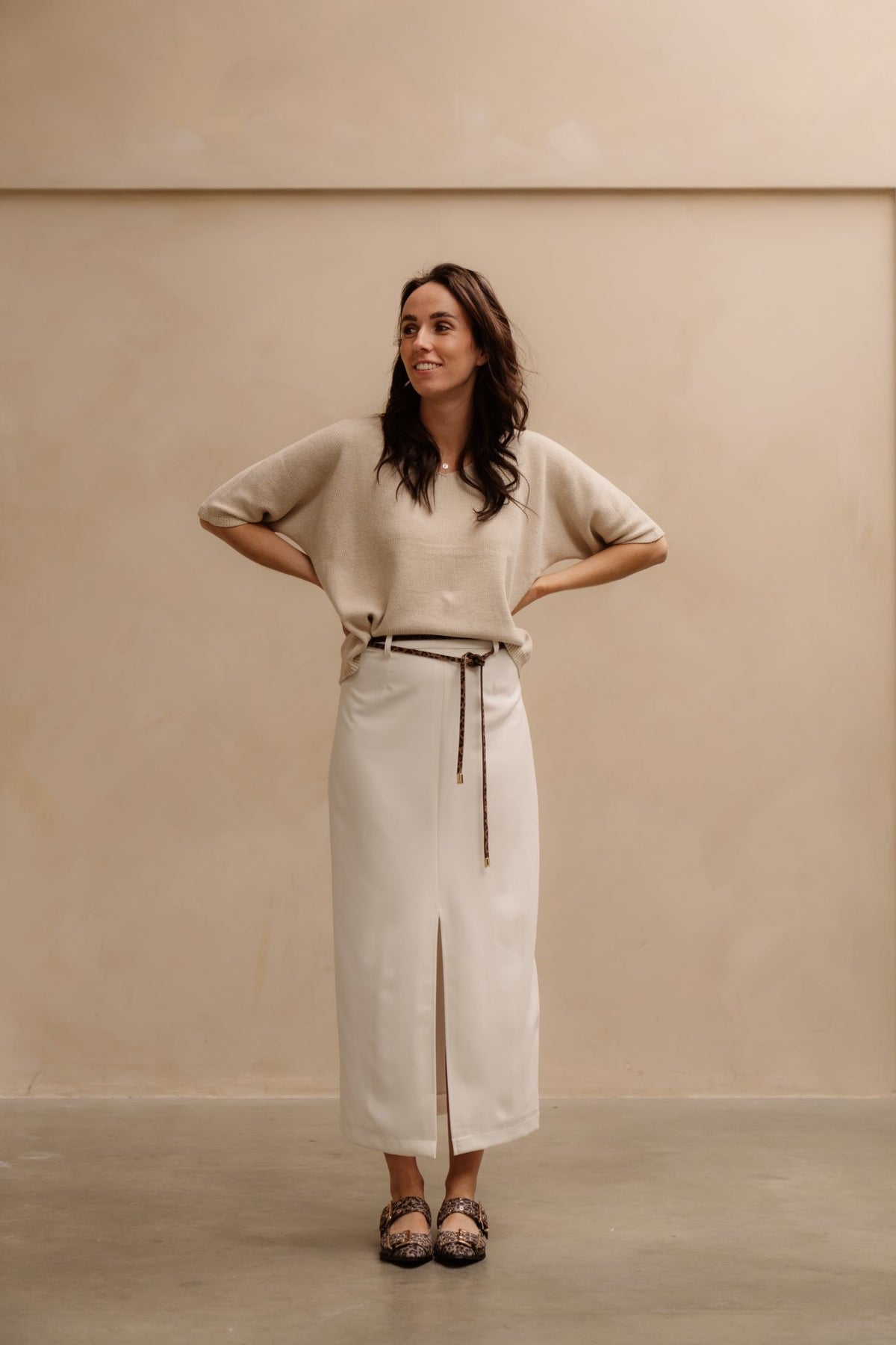 Sandra top off white - Bij Keesje - Bij Keesje The Label - top