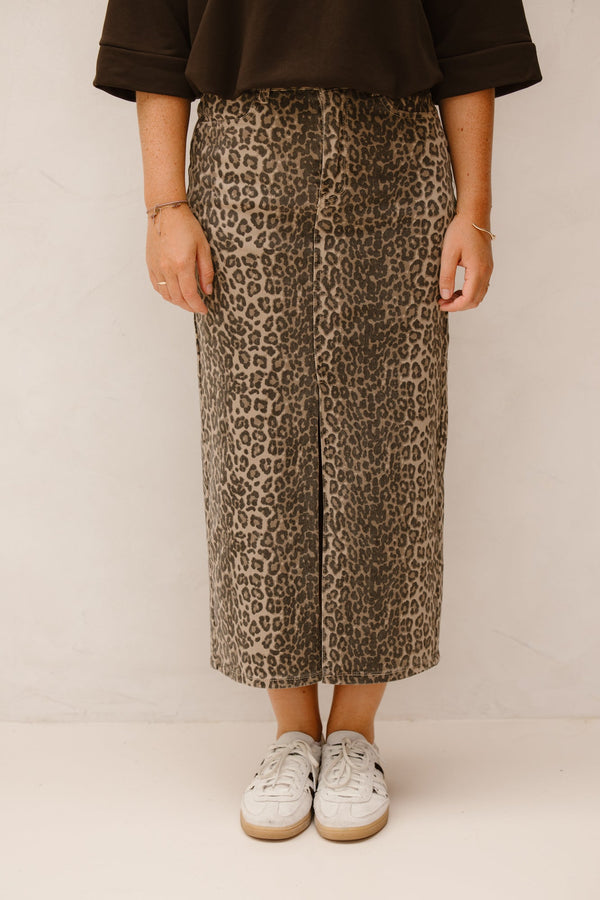 Sanne leopard skirt - Bij Keesje - Bij Keesje