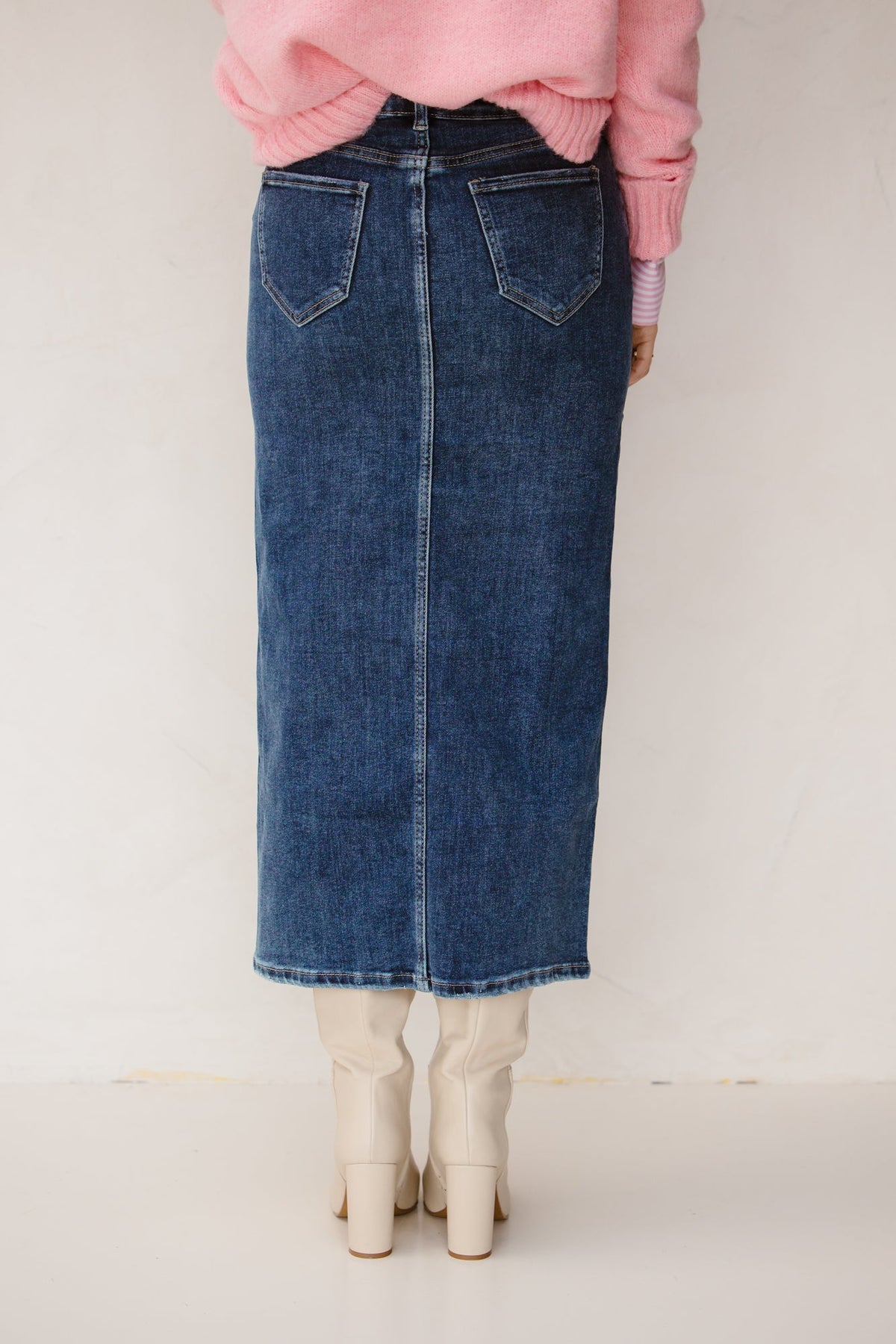 Sanne skirt denim - Bij Keesje - Bij Keesje