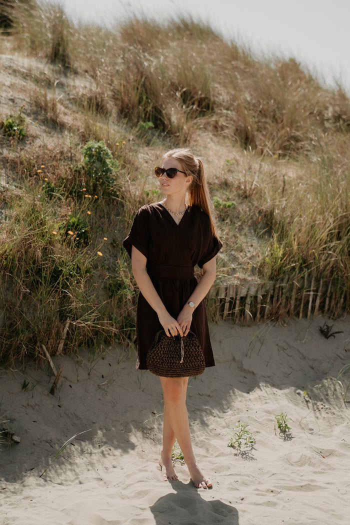 Sara jurkje bruin - Bij Keesje - Bij Keesje - Jurk