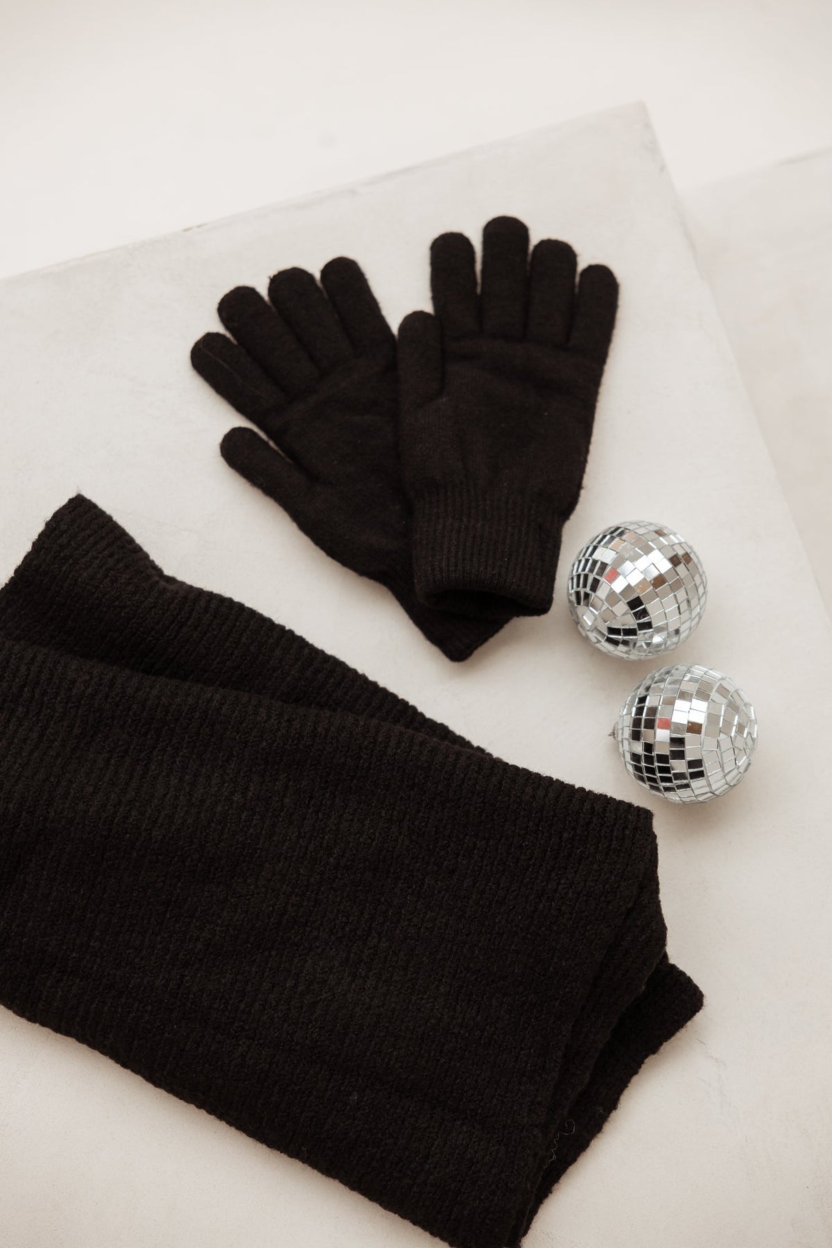 sarlini handschuhe Sarlini Damen-Strickschal Schwarz - Sarlini