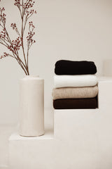 Sarlini Ladies Knit Scarf Black