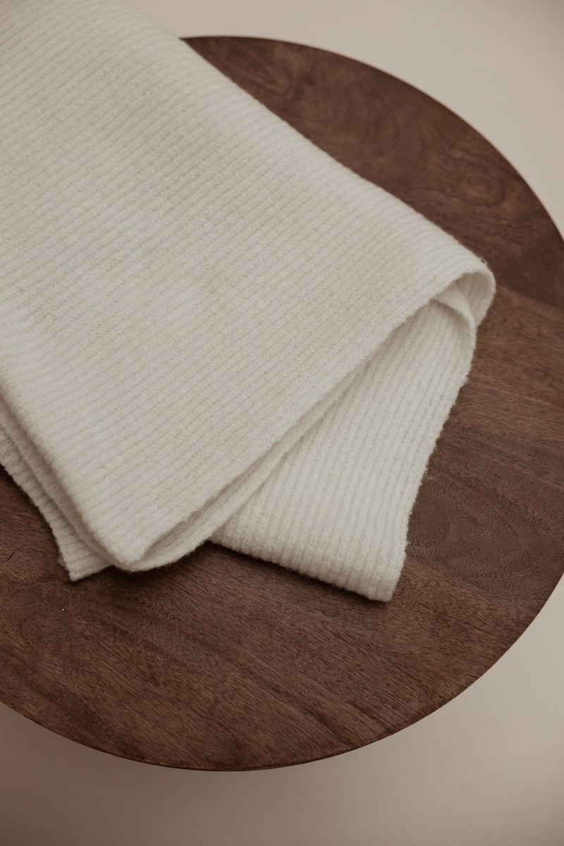 Sarlini Ladies Knit Scarf Woolwhite - Bij Keesje - Sarlini