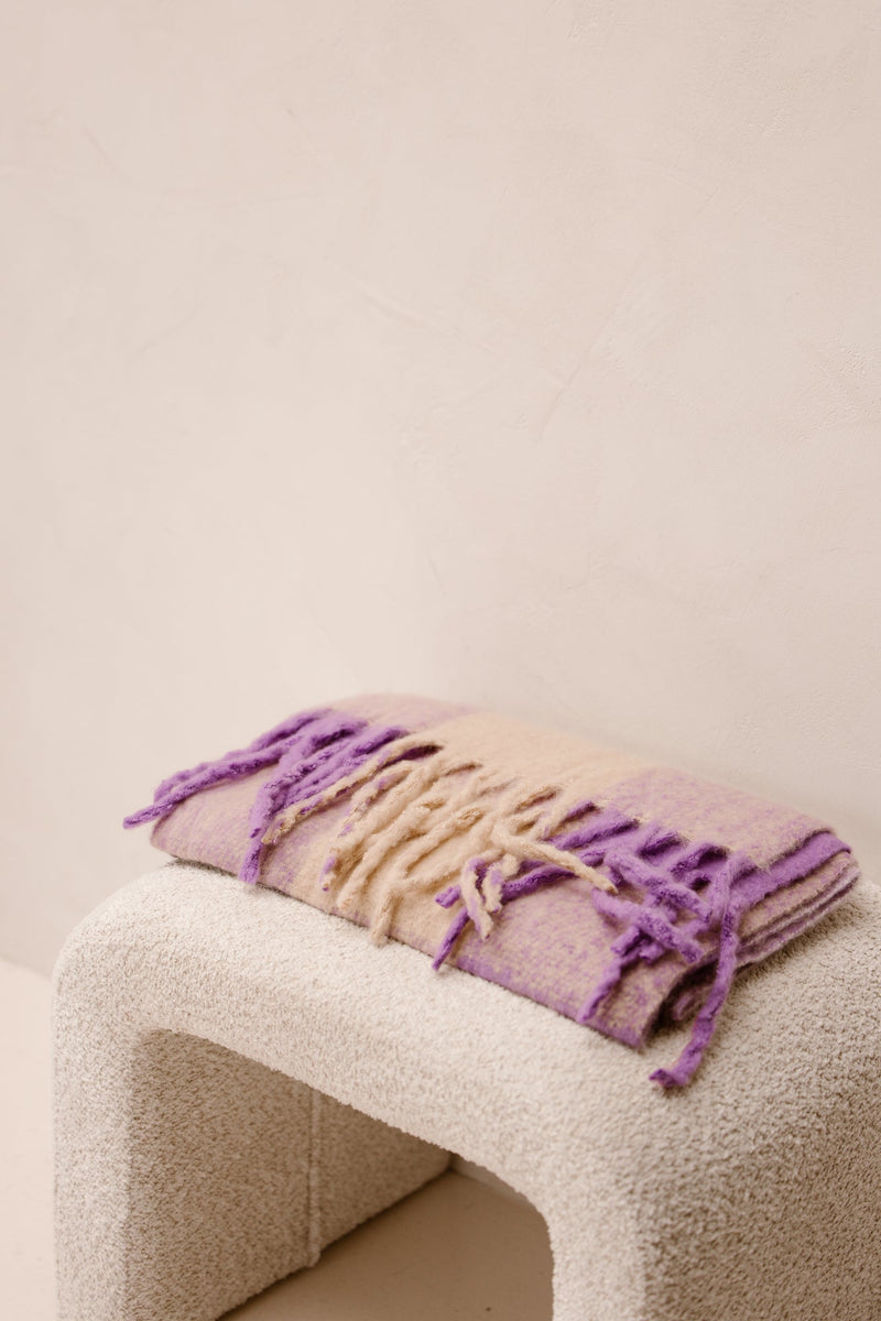 Sarlini scarf Maria purple - Bij Keesje - Sarlini