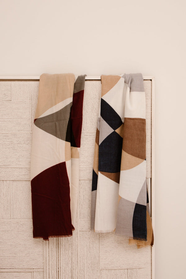 Sarlini scarf woven multi navy - Bij Keesje - Sarlini