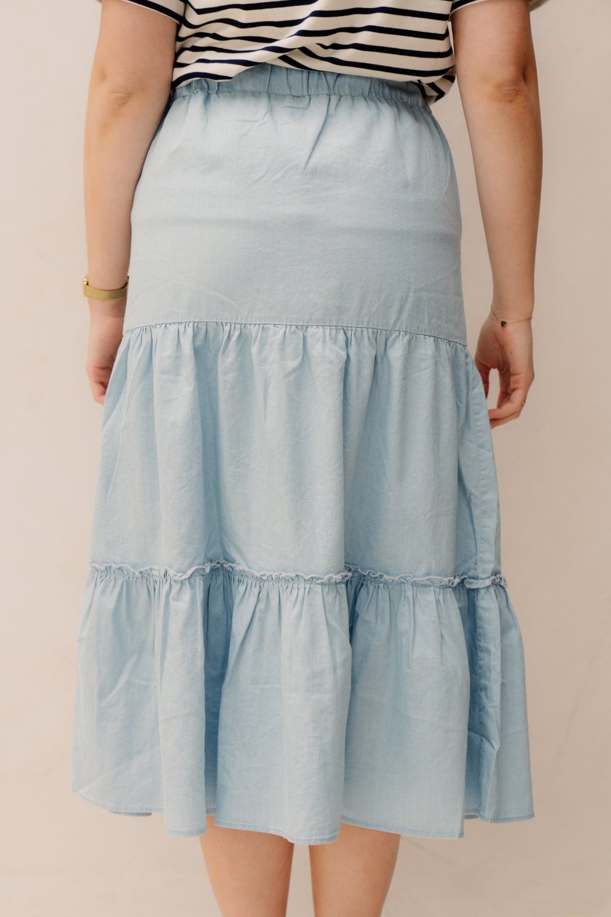 Saskia Skirt Light Blue - Bij Keesje - Elvira - Rokken