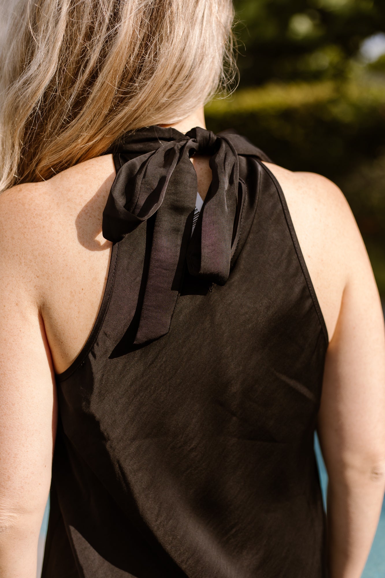 Satin maxi dress black - Bij Keesje - Bij Keesje - Jurk