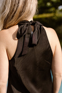 Satin maxi dress black - Bij Keesje - Bij Keesje - Jurk