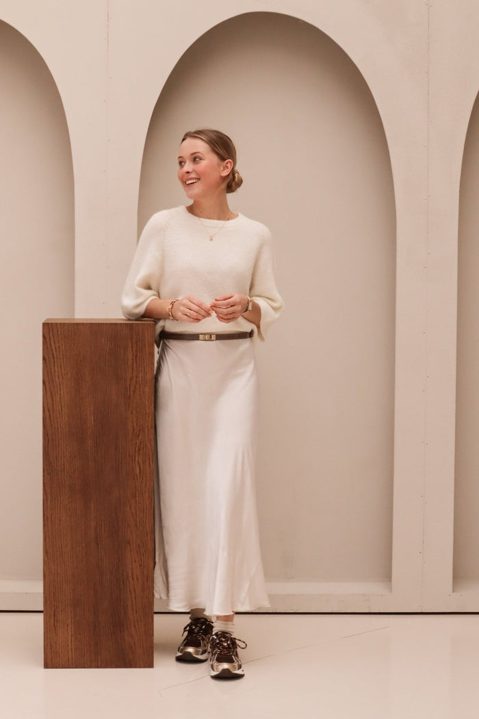 Satinlook skirt pearl - Bij Keesje - Bij Keesje - rok