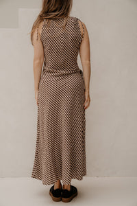 Saxton Check Dress Brown - Bij Keesje - Neo Noir - Jurk