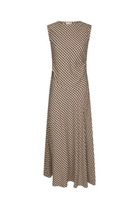 Saxton Check Dress Brown - Bij Keesje - Neo Noir - Jurk