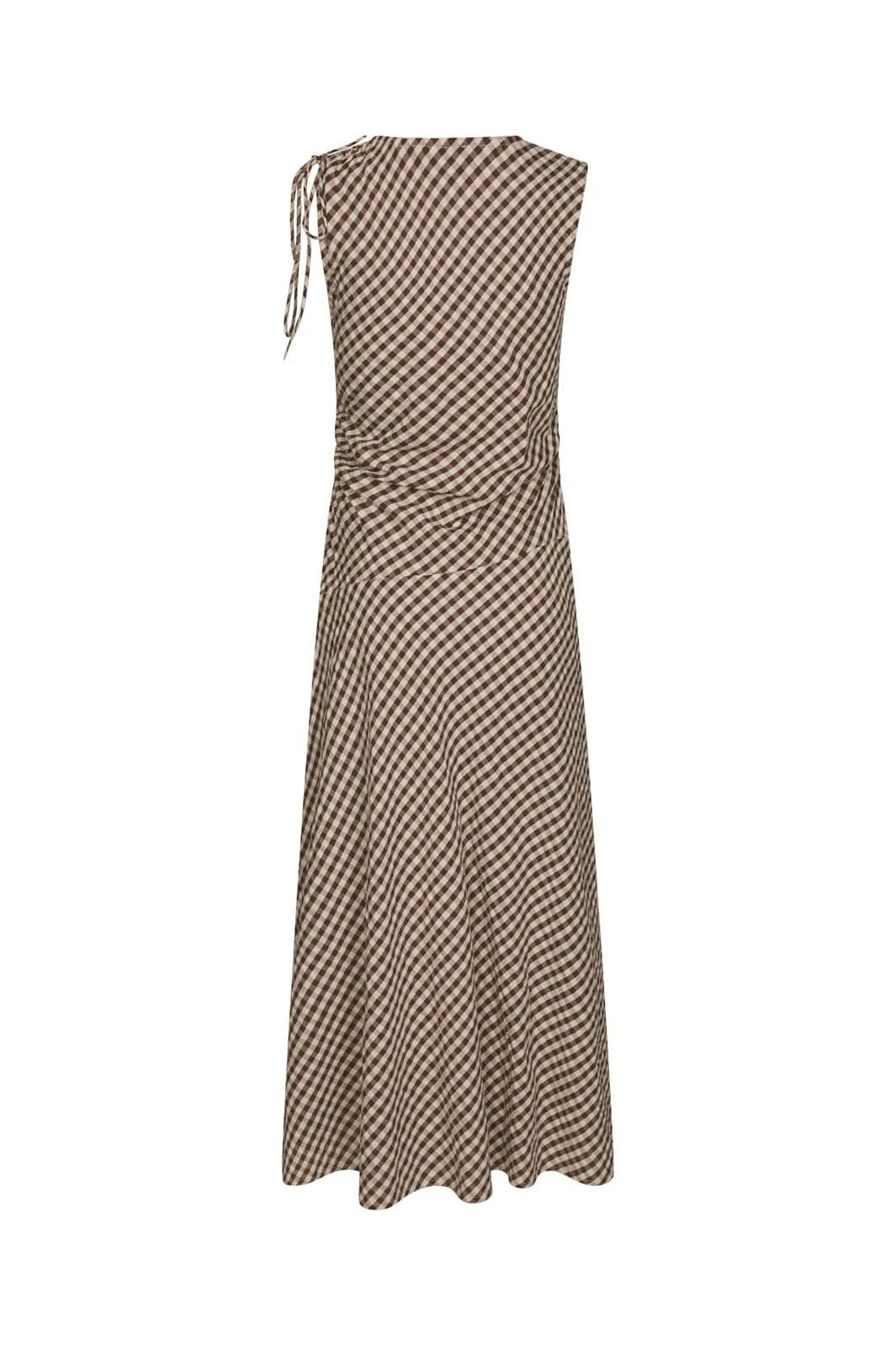 Saxton Check Dress Brown - Bij Keesje - Neo Noir - Jurk