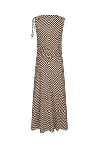 Saxton Check Dress Brown - Bij Keesje - Neo Noir - Jurk