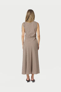 Saxton Check Dress Brown - Bij Keesje - Neo Noir - Jurk
