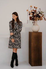 Sedona Dress Sand/Black