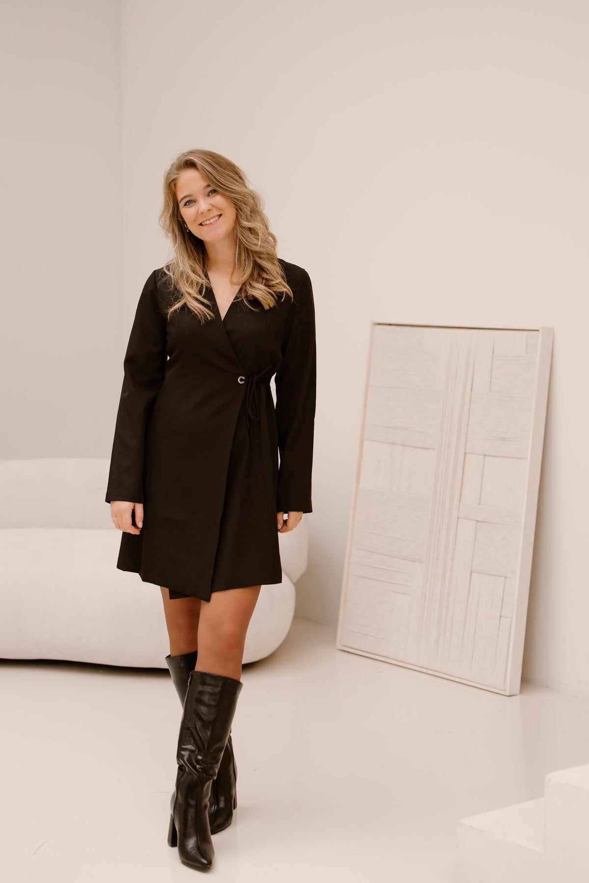 Sendra eyelet dress black - Bij Keesje - Neo Noir