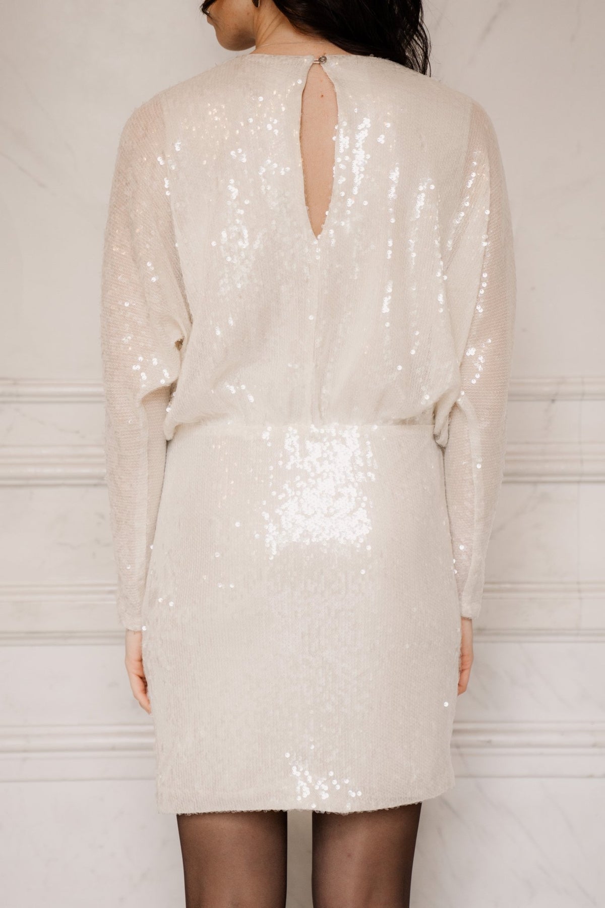 SerafinCC Sequin Dress champagne - Bij Keesje - Co'couture