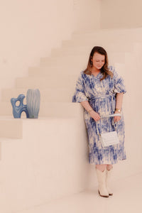 Seren Dress Offwhite/Dusty Blue - Bij Keesje - exxcellent - Jurk