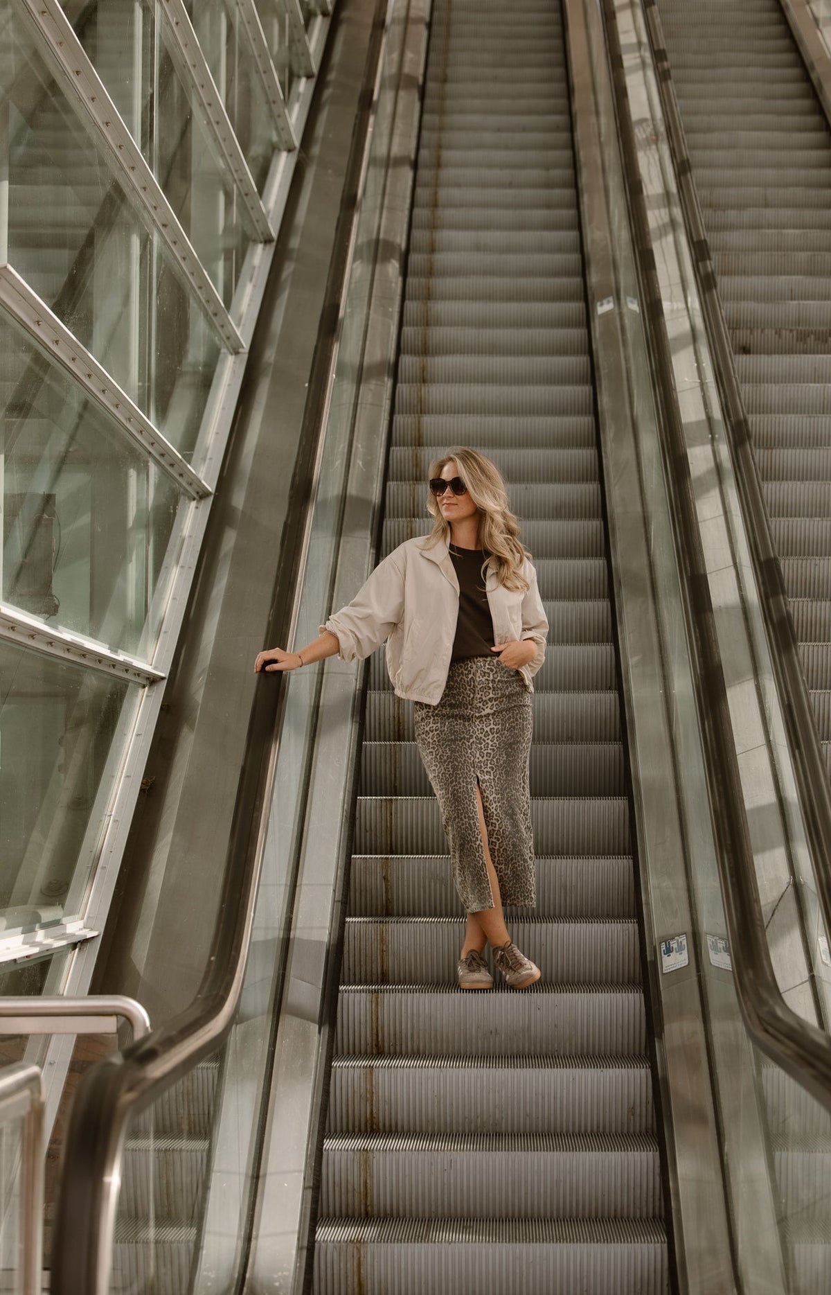 Short beige bomber jacket - Bij Keesje - Bij Keesje