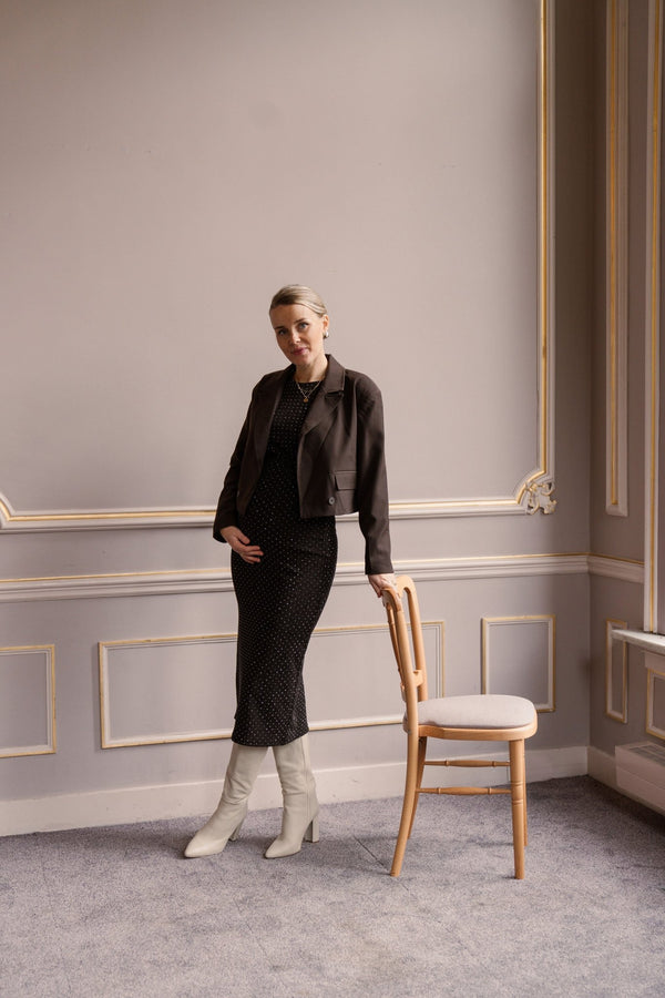 Short brown blazer - Bij Keesje - Bij Keesje