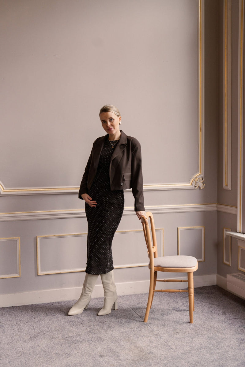 Short brown blazer - Bij Keesje - Bij Keesje