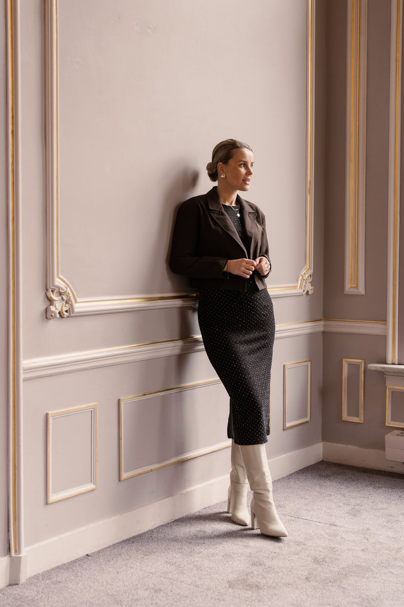 Short brown blazer - Bij Keesje - Bij Keesje