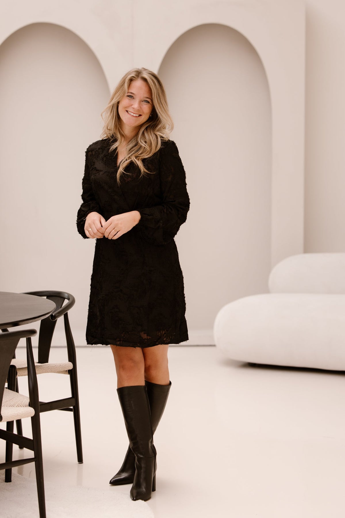 Short dress black 95192 - Bij Keesje - Bij Keesje