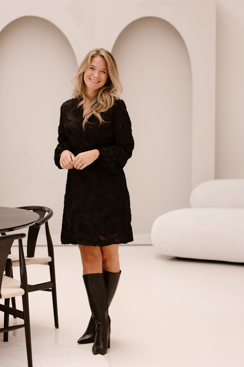 Short dress black 95192 - Bij Keesje - Bij Keesje