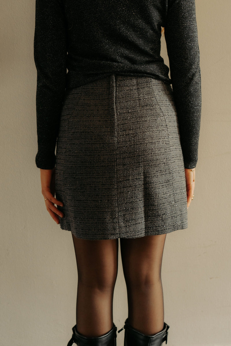 Short grey skirt 854 - Bij Keesje - Bij Keesje