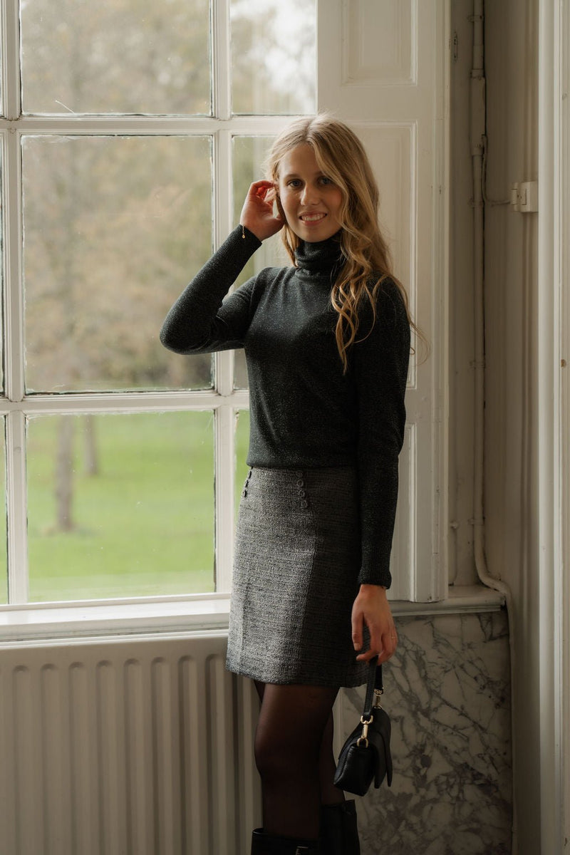 Short grey skirt 854 - Bij Keesje - Bij Keesje