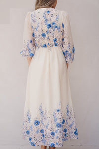 Silfi Flower Print Dress Blue - Bij Keesje - Neo Noir - Jurk