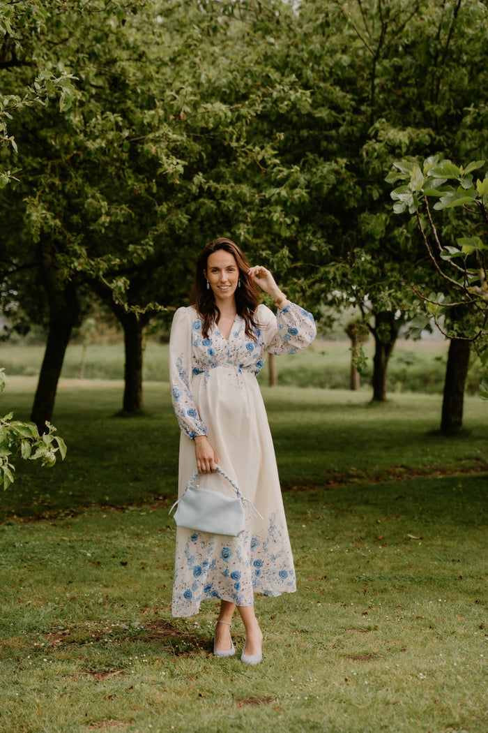 Silfi Flower Print Dress Blue - Bij Keesje - Neo Noir - Jurk