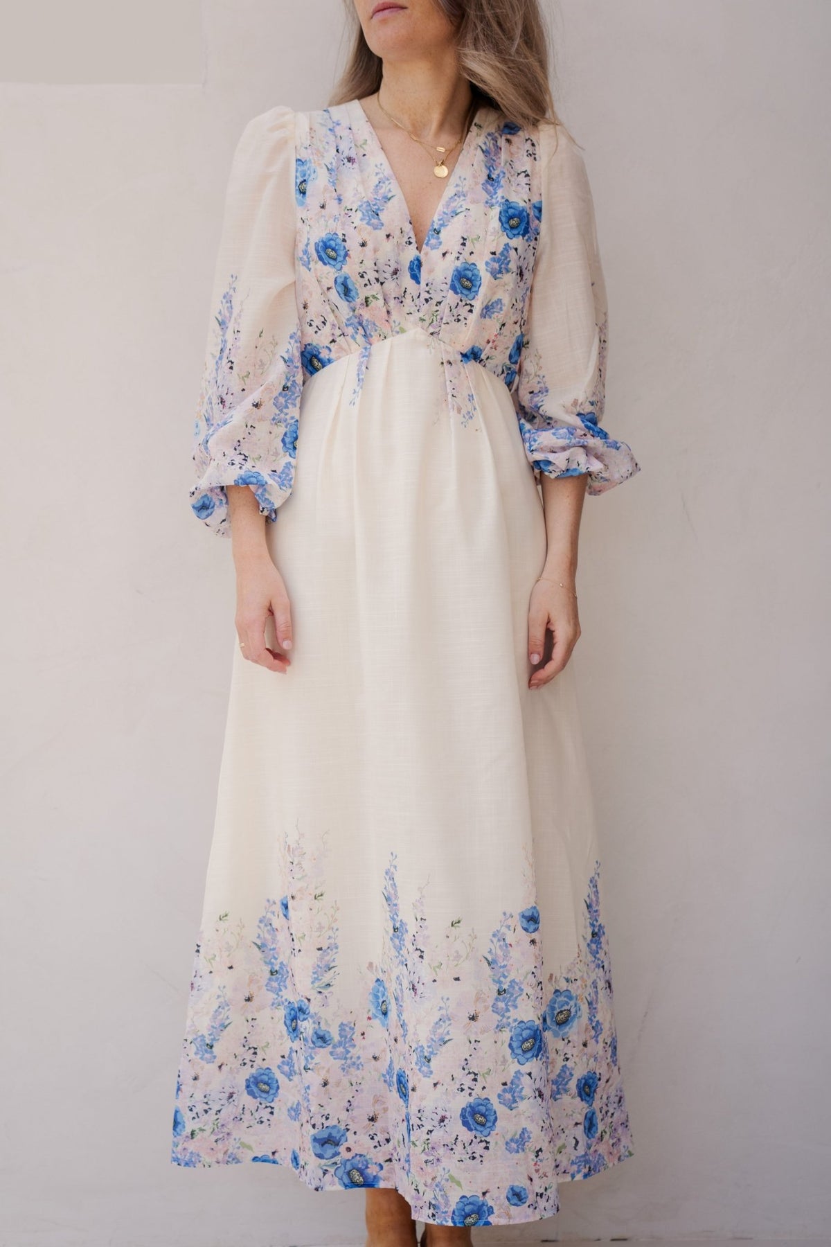 Silfi Flower Print Dress Blue - Bij Keesje - Neo Noir - Jurk