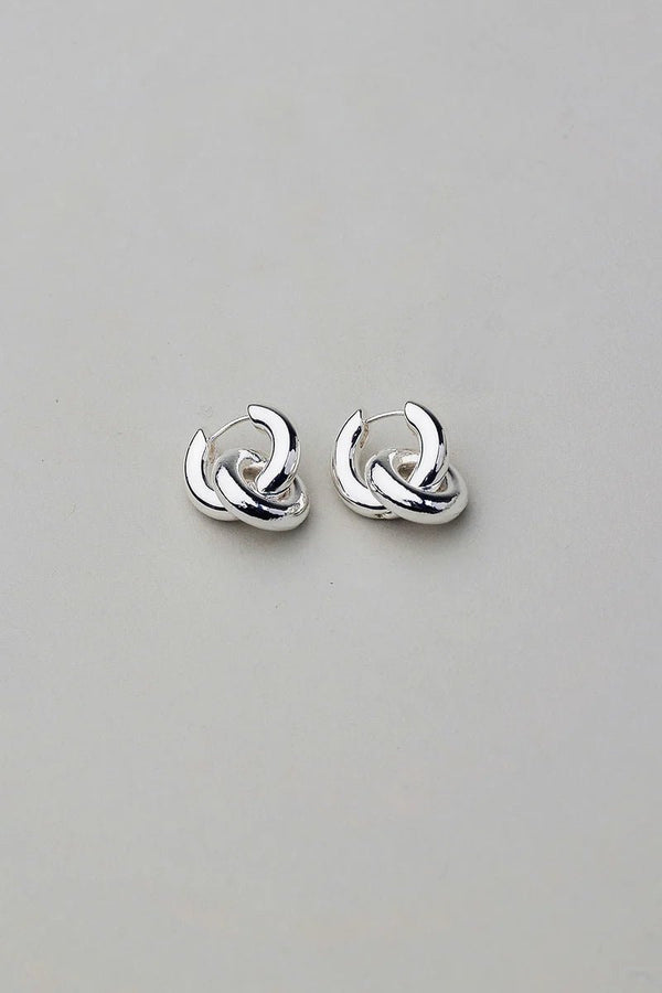 Silver Knot Earrings - Bij Keesje