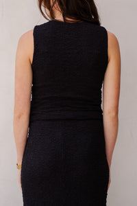 Singlet bubble flower black - 15206 - Bij Keesje - Esqualo - top