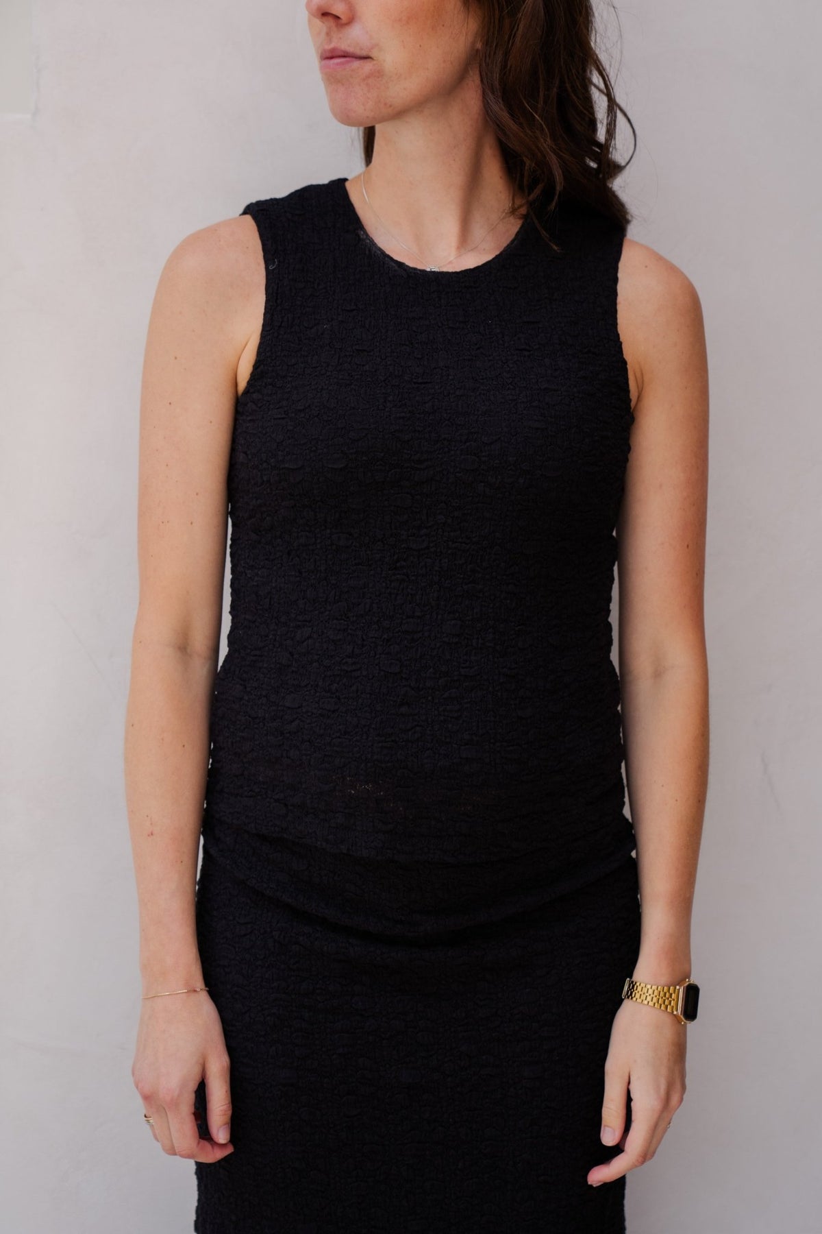 Singlet bubble flower black - 15206 - Bij Keesje - Esqualo - top