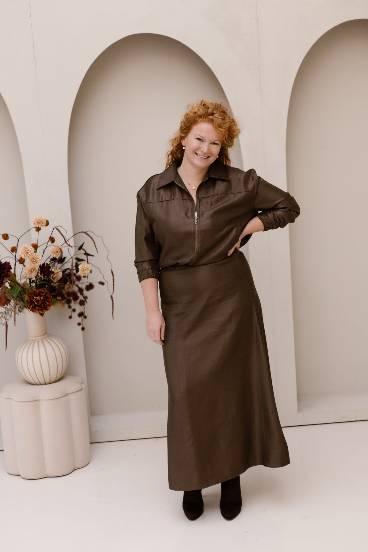 Sive Jacket Dark Earth - Bij Keesje - G-maxx - Jas