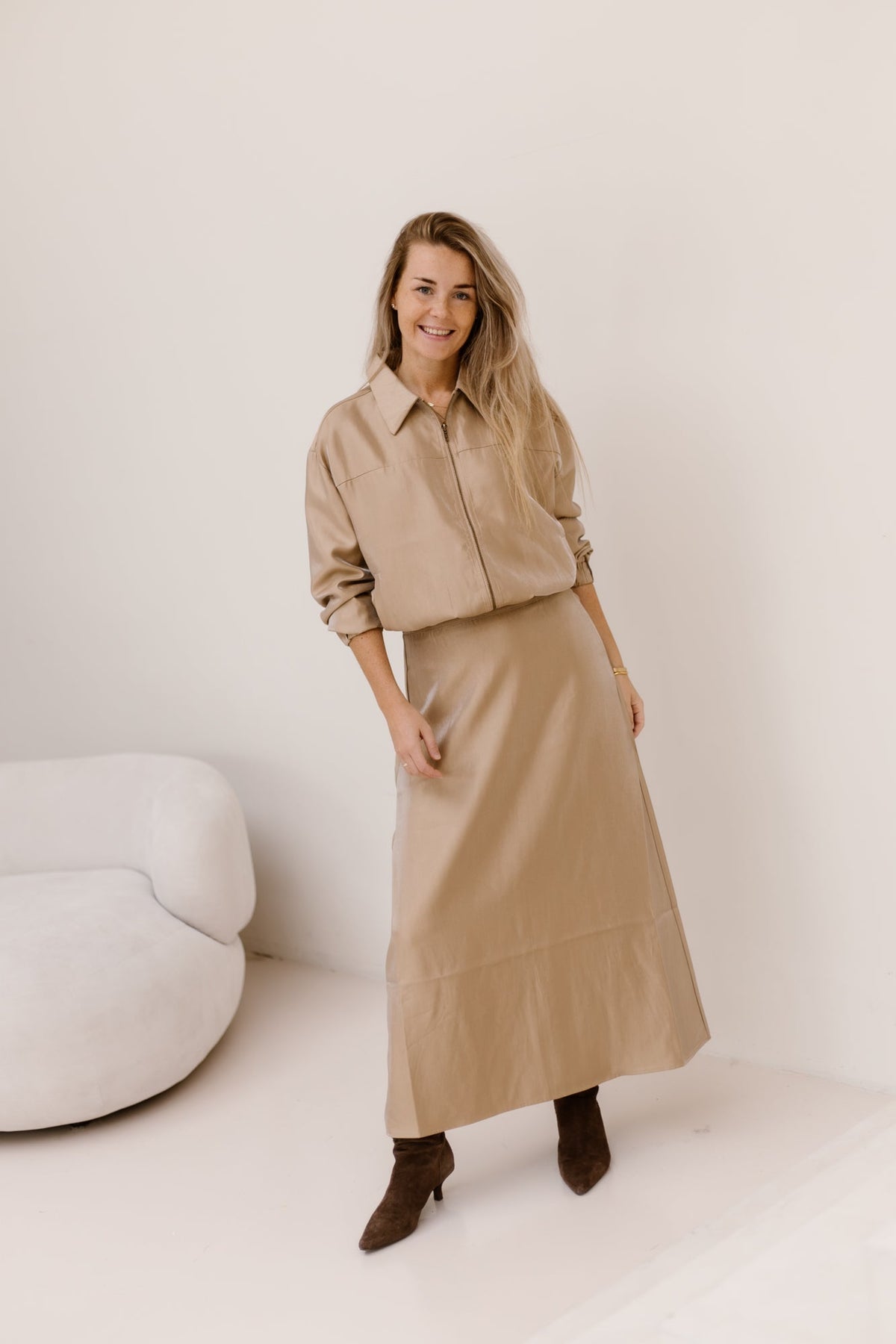 Sive Jacket Light Camel - Bij Keesje - G-maxx - Jas