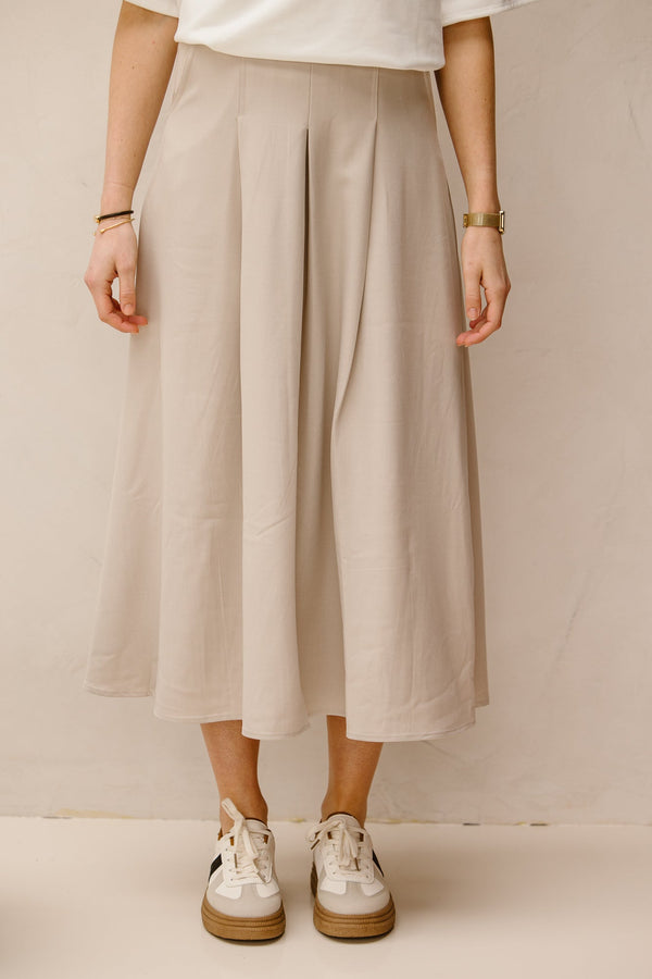 Skirt beige M757 - Bij Keesje - Bij Keesje