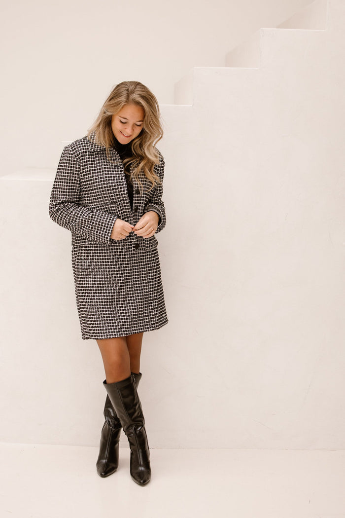 Skirt blake black bouclé - Bij Keesje - Elvira