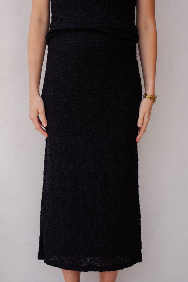 Skirt bubble flower black - 15207 - Bij Keesje - Esqualo - rok