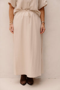 Skirt fine crinkle sand 10042 - Bij Keesje - Esqualo - Rokken